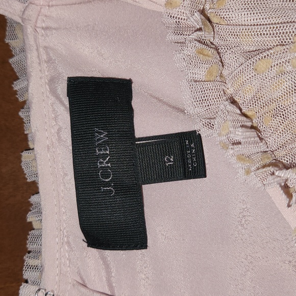 J Crew Pink and Gold Tulle dress - Picture 2 of 5